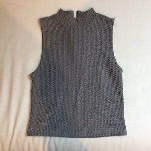 Halter neck knitted crop top